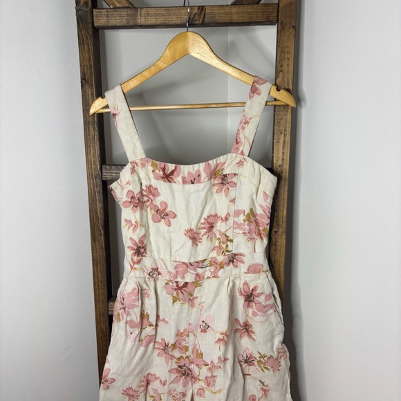Spartina 449 Arley Garden House Floral Print Jumpsuit Size 8 - Picture 2 of 5